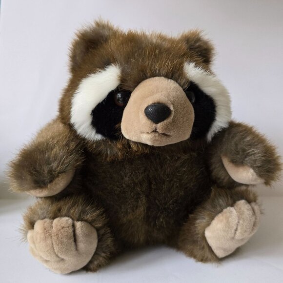 Mary Meyer Plush Raccoon Stuffed Animal Toy 10" Brown Eyes - Picture 10 of 16